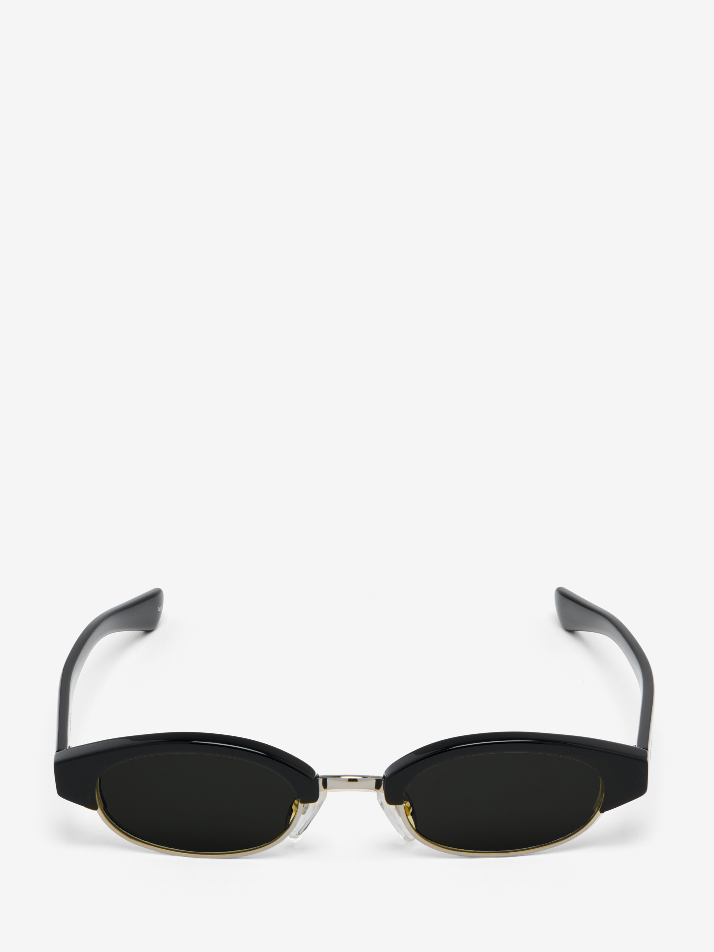 McQueen Ellipse Sunglasses in Black/Smoke in Recycle Acetate & Bio Nylon Lens | Alexander McQueen - image 1