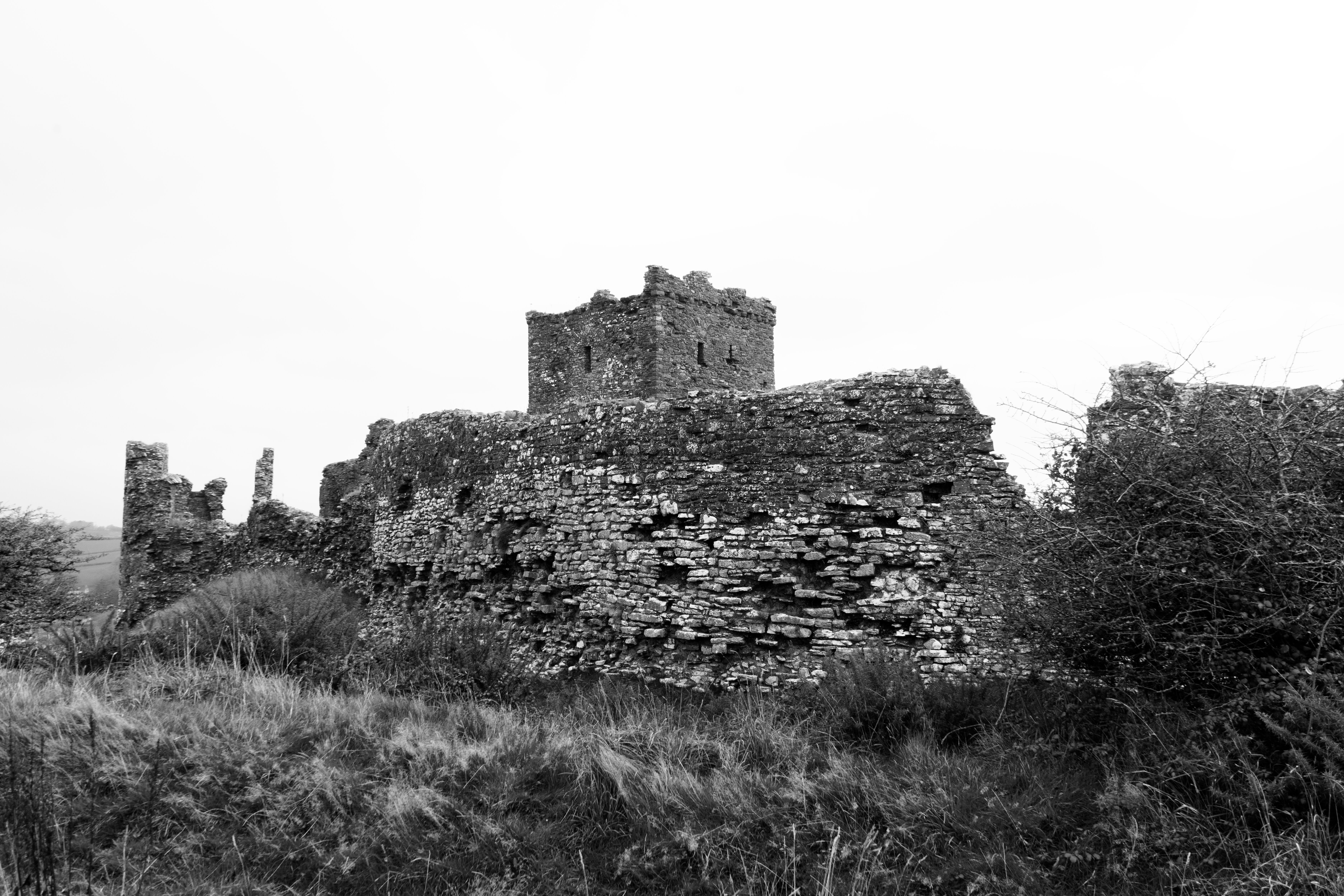 Llansteffan Castle photographed on set of McQueen Spring Summer 2025 Campaign 