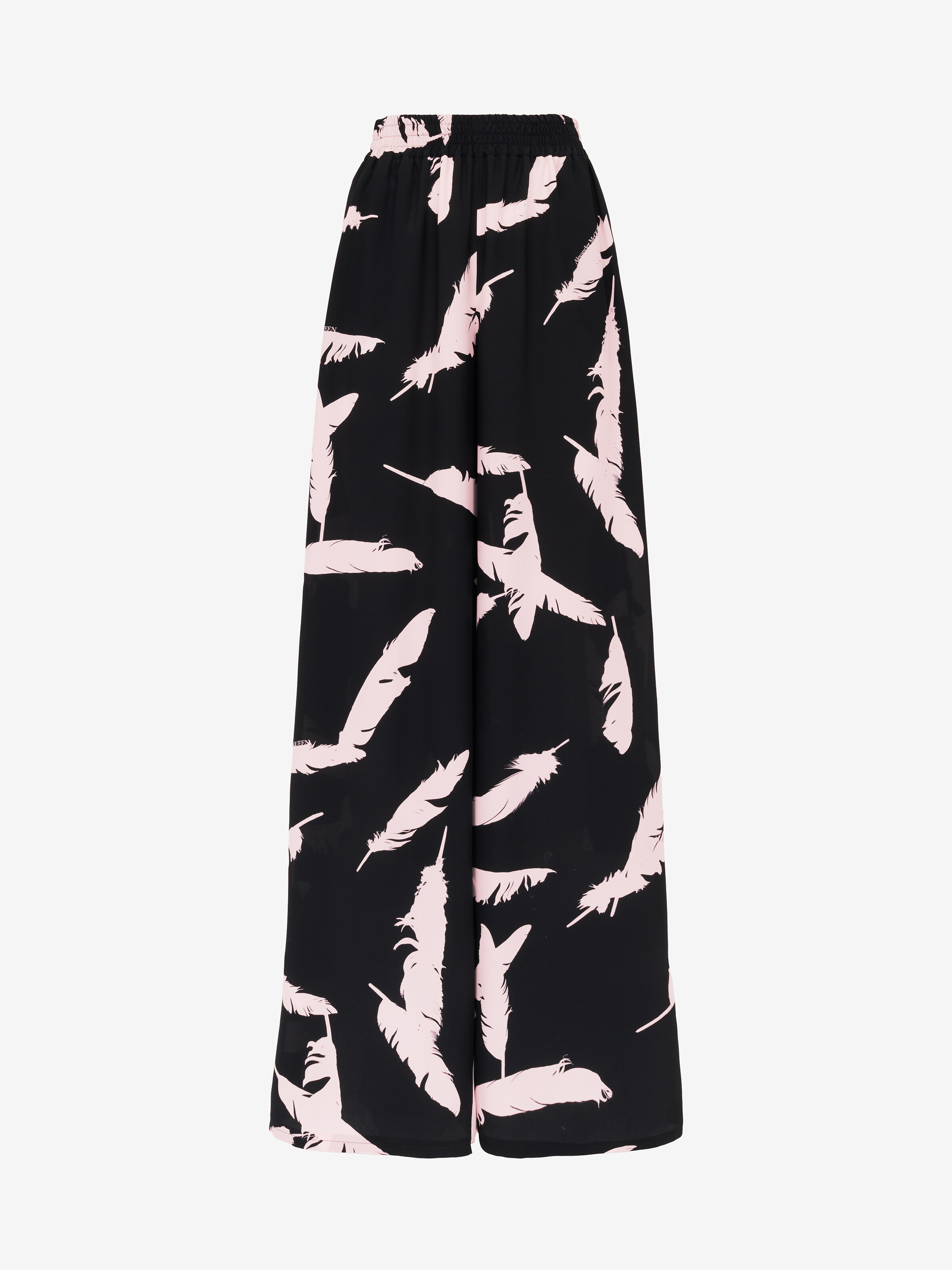 羽毛睡衣式长裤 in 100% 丝 | Alexander McQueen - image 2