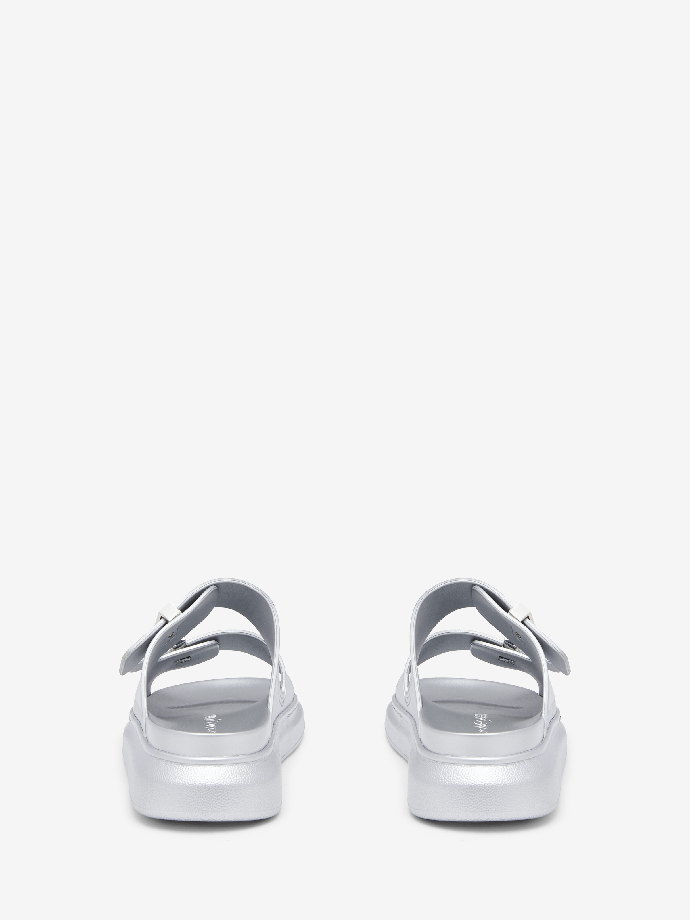 Women's Hybrid Slide in Silver in Rubber | Alexander McQueen - image 4