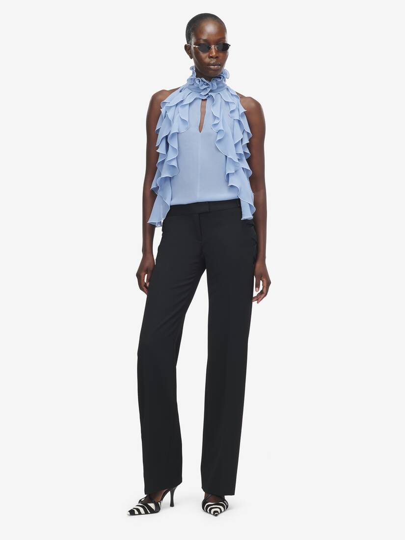 Ribbon Frogging Tailored Trousers | Alexander McQueen - image 2