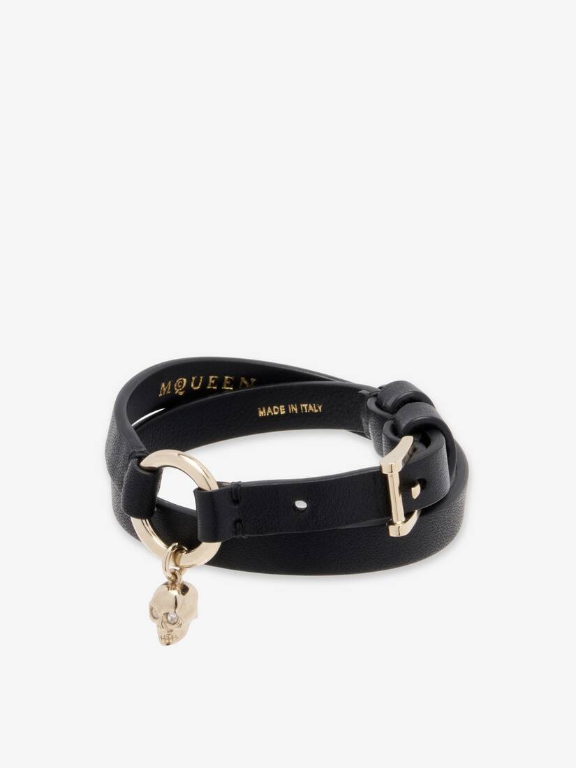 Skull Ring Double Wrap Bracelet | Alexander McQueen - image 3