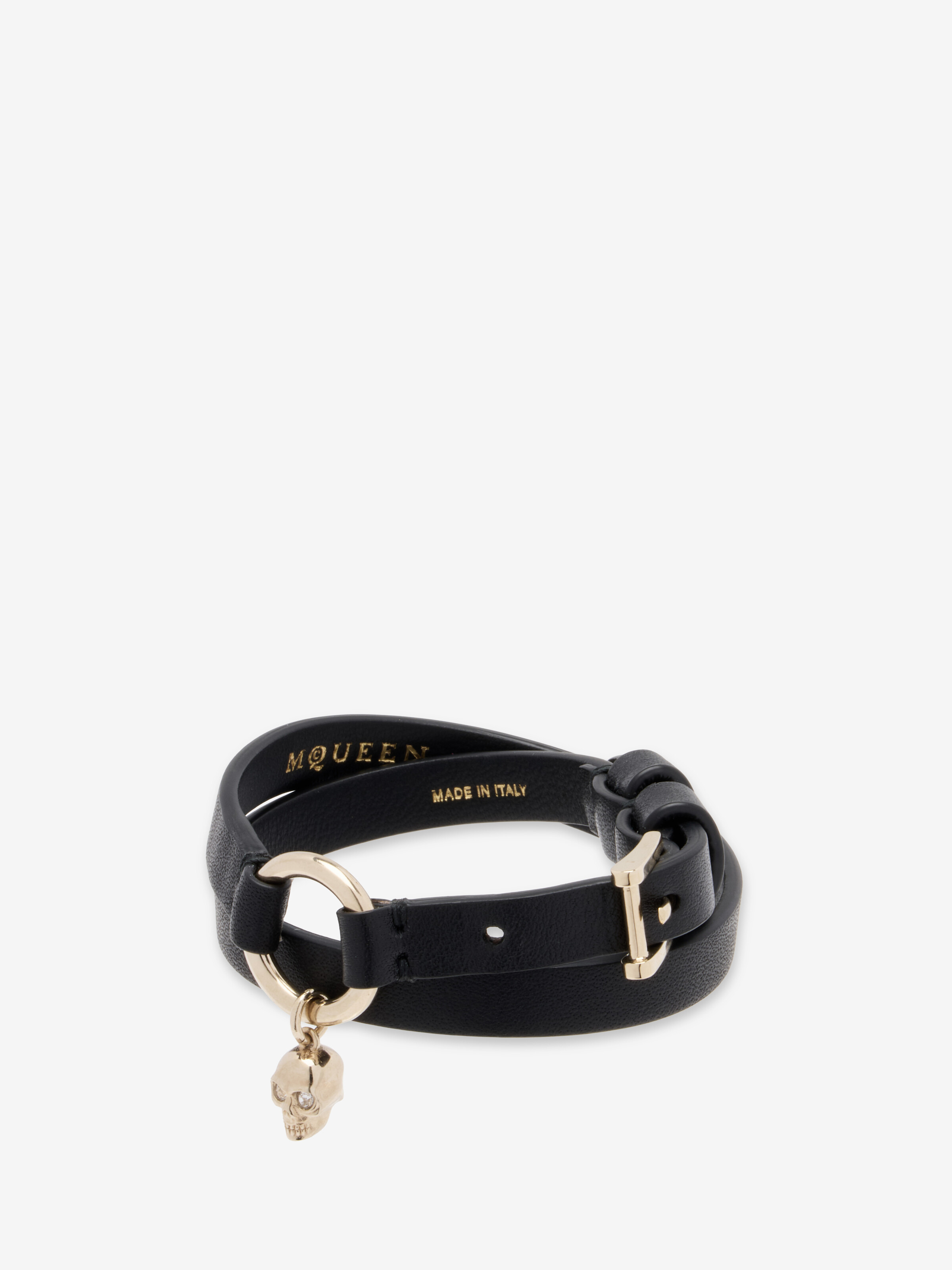 Skull Ring Double Wrap Bracelet