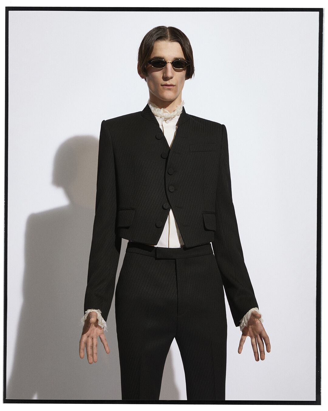 Model photographed by Suffo for McQueen Autumn Winter 2025