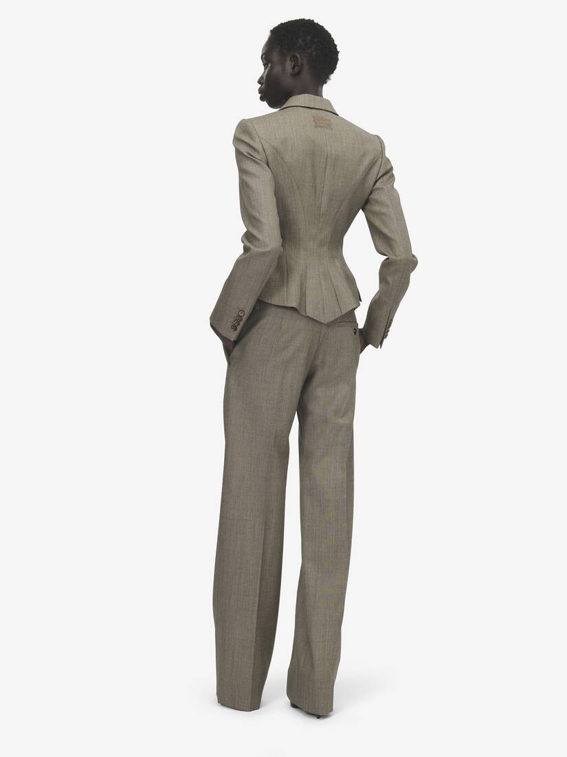 Peplum Single-breasted Jacket | Alexander McQueen - image 4