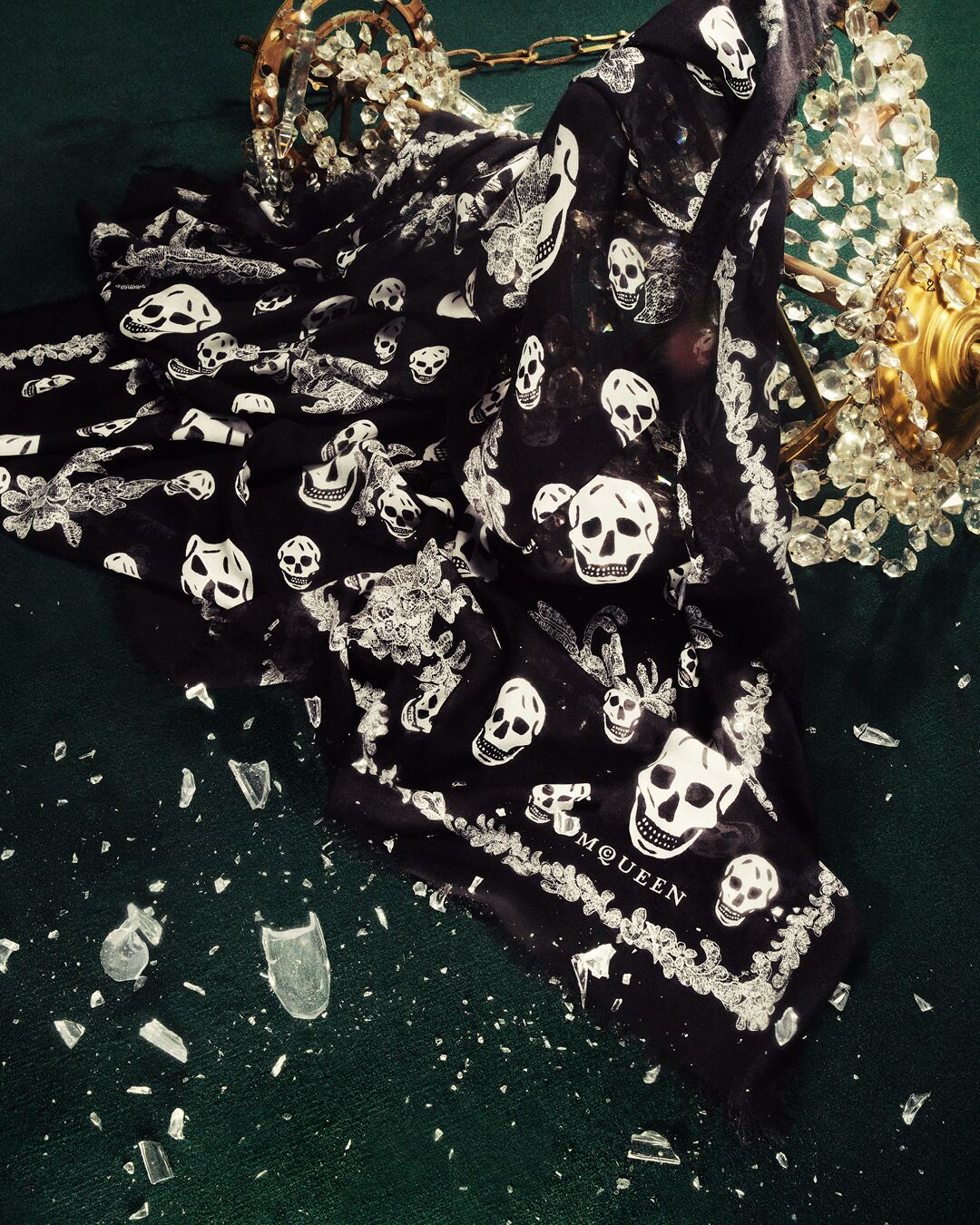 McQueen Skull Scarf