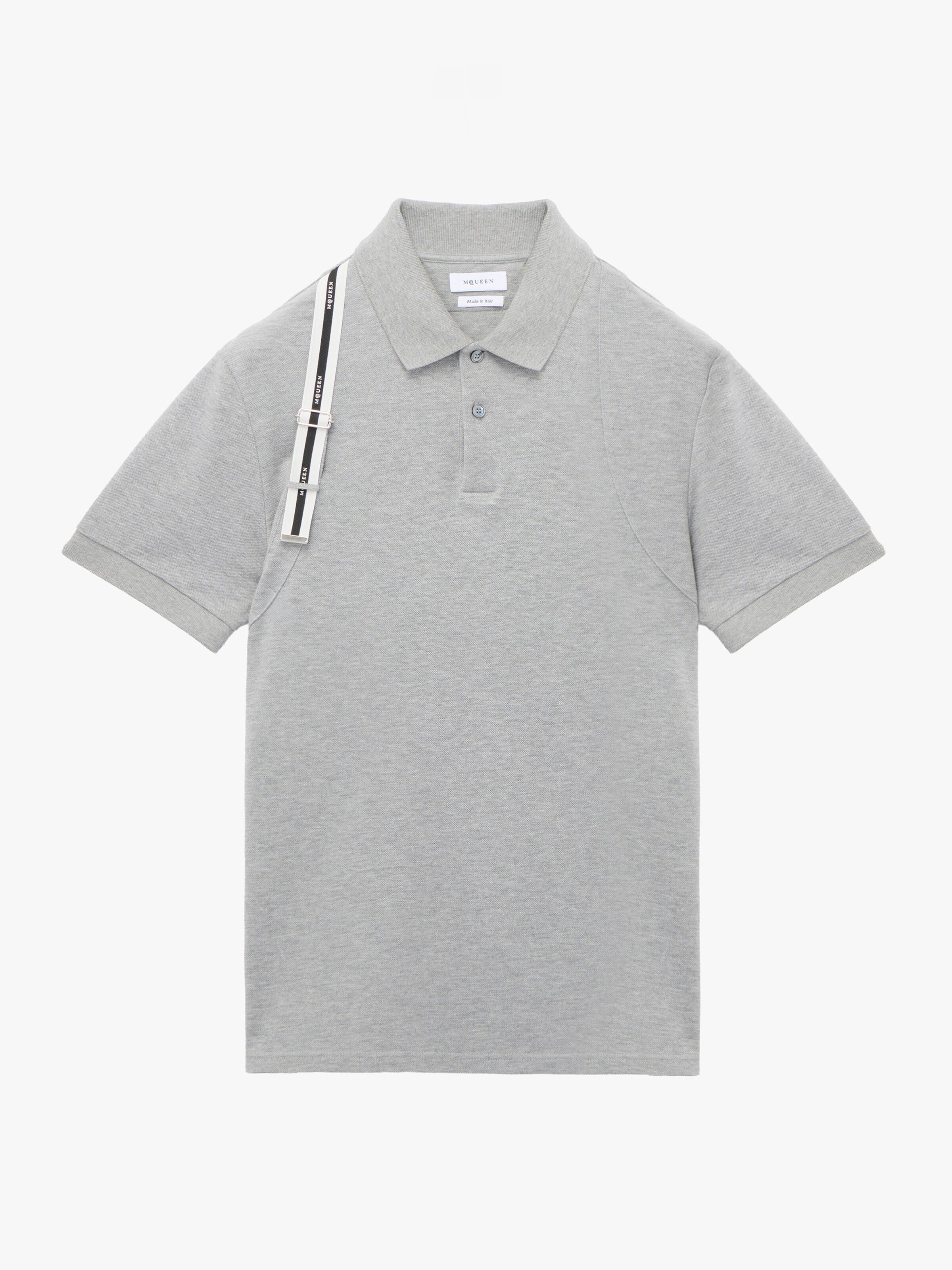 ロゴ ハーネス ポロシャツ in 本体: 100% コットン -  トリミング: 100% コットン -  部分使い: 100% ポリエステル | Alexander McQueen - image 1