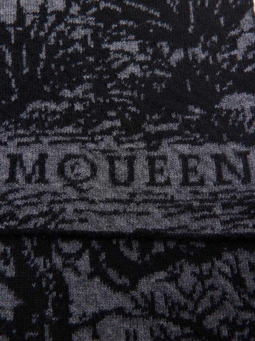 'Tree Of Life' Wool Jacquard Scarf | Alexander McQueen - image 3