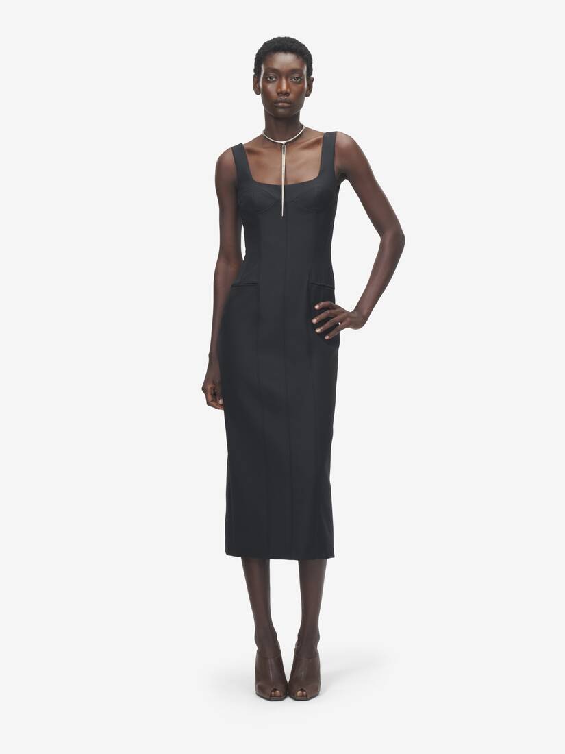 Corset Midi Dress | Alexander McQueen - image 2