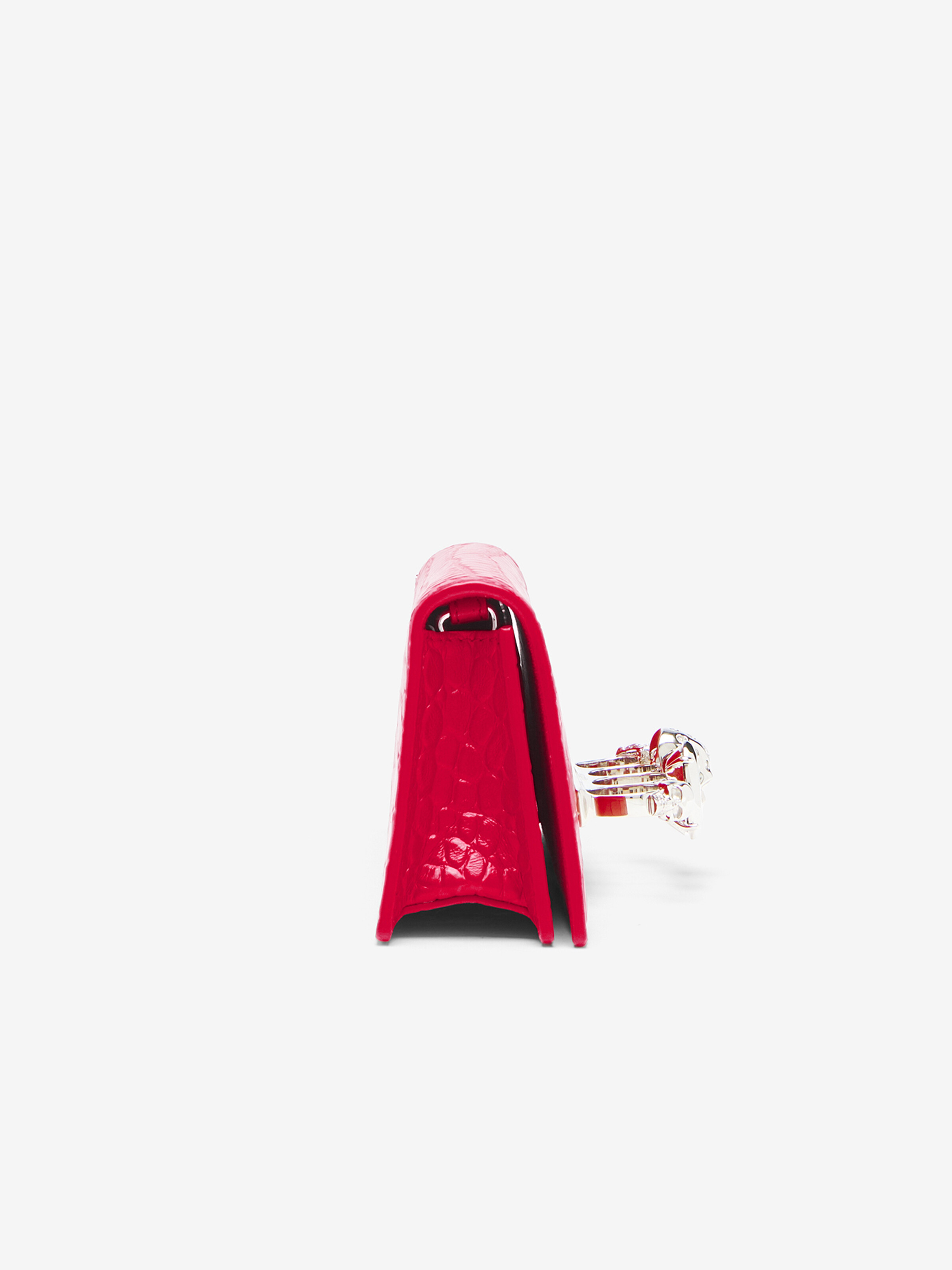 Women's Jewelled Micro in Red in Calf Leather | Alexander McQueen - image 3