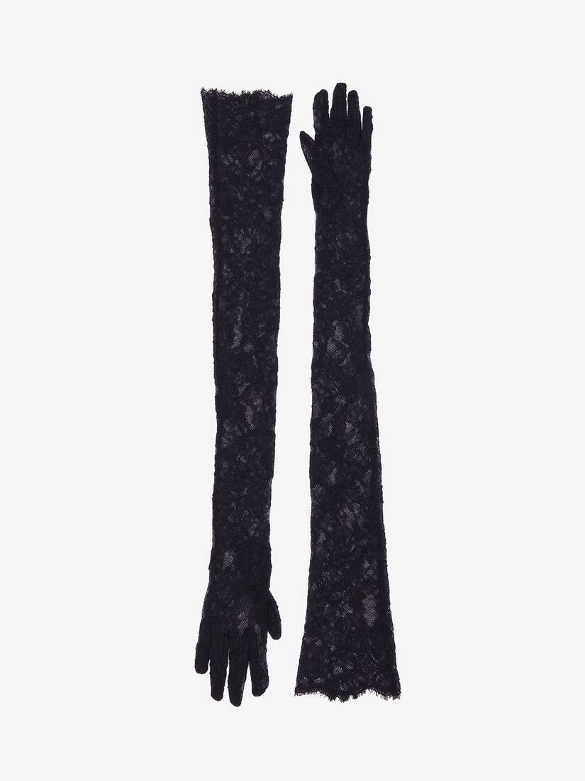 Heritage Lace Evening Gloves | Alexander McQueen - image 1