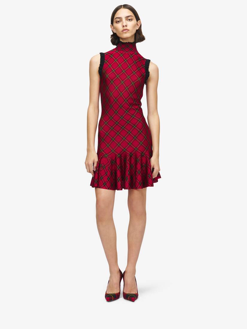 Minikleid aus Tartan-Jacquard | Alexander McQueen - image 2