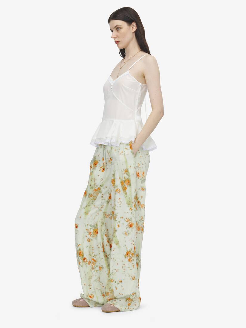 花卉睡衣式长裤 | Alexander McQueen - image 3