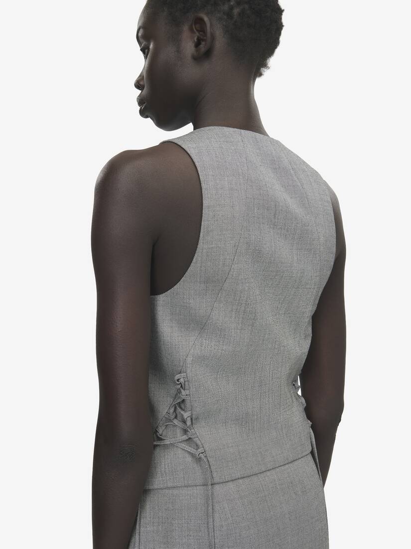 Corset Laced Waistcoat | Alexander McQueen - image 5