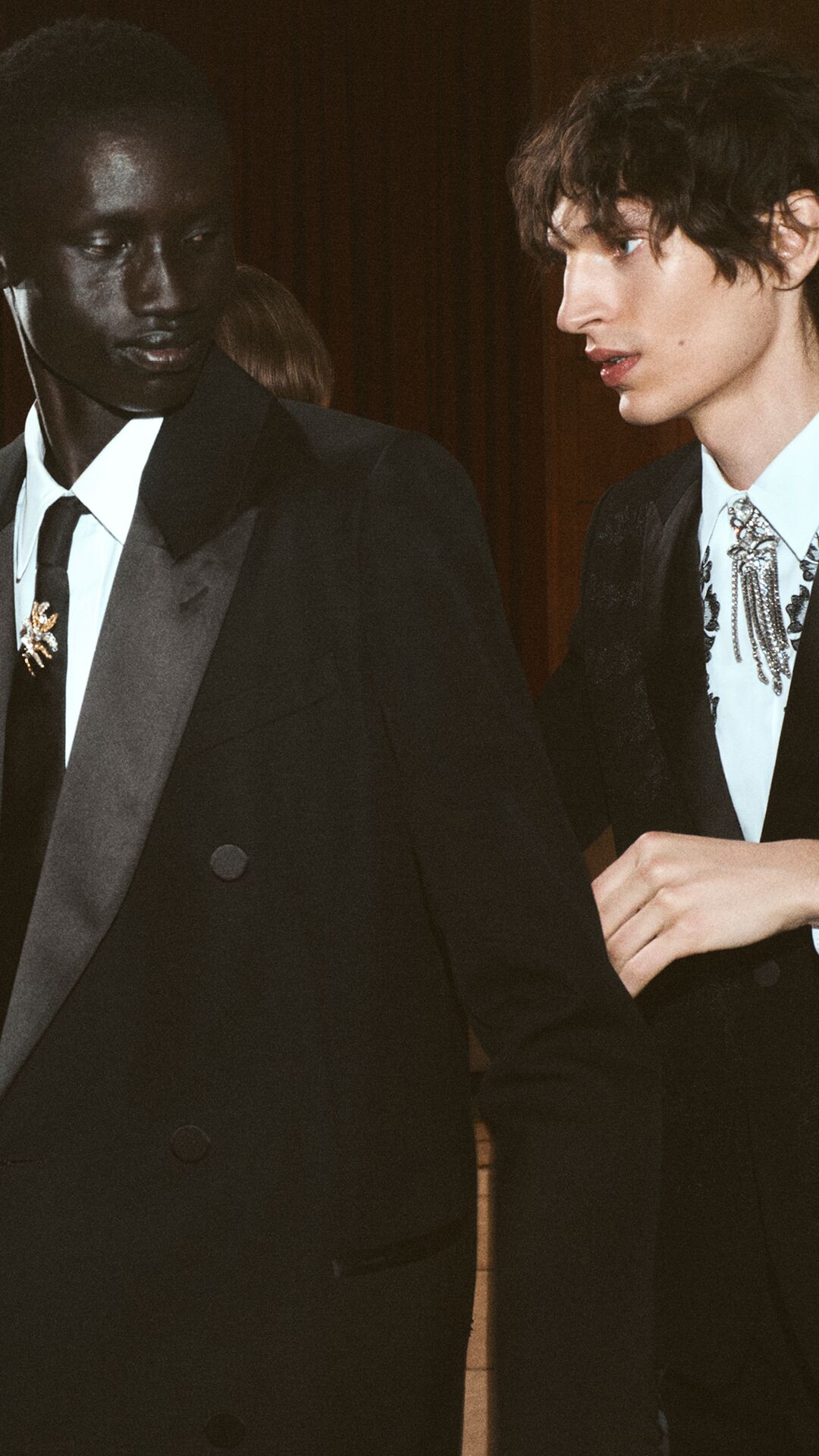 Men wearing McQueen tailoring