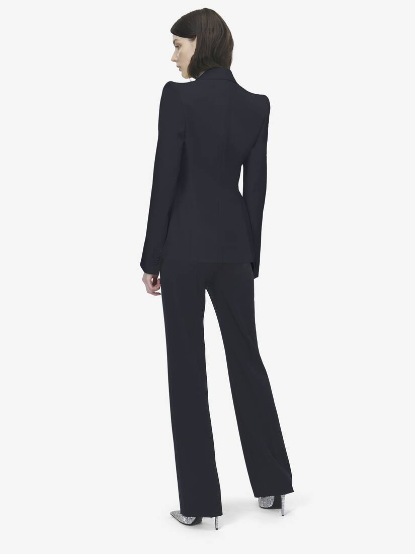 Wool Single-breasted Jacket | Alexander McQueen - image 4