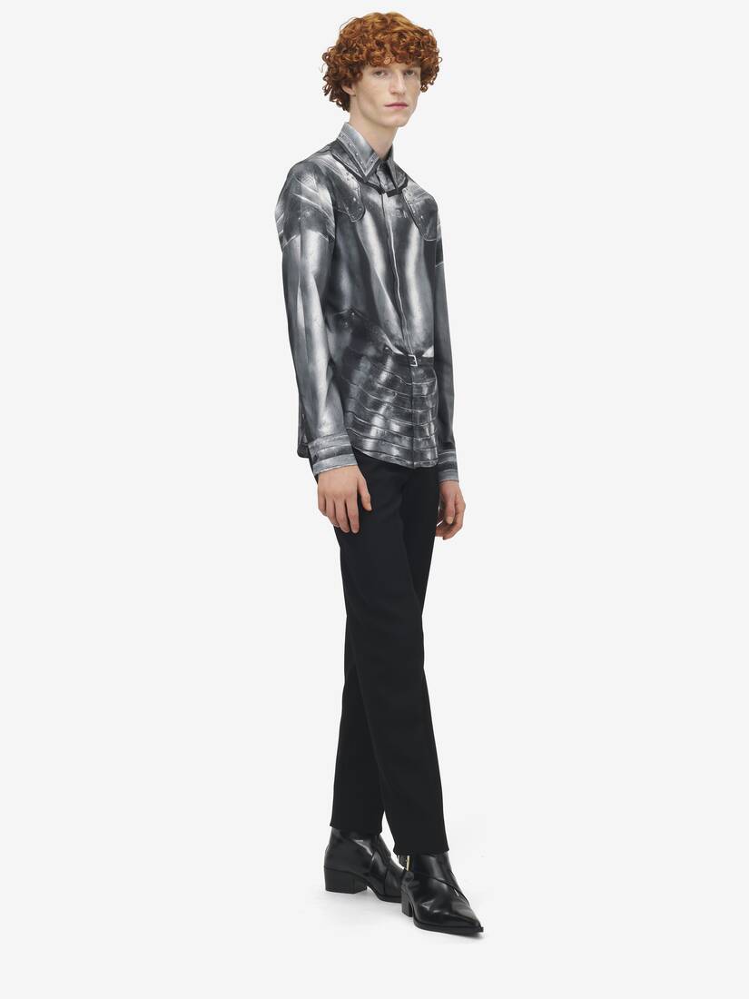 Camicia in popeline con stampa Armour
