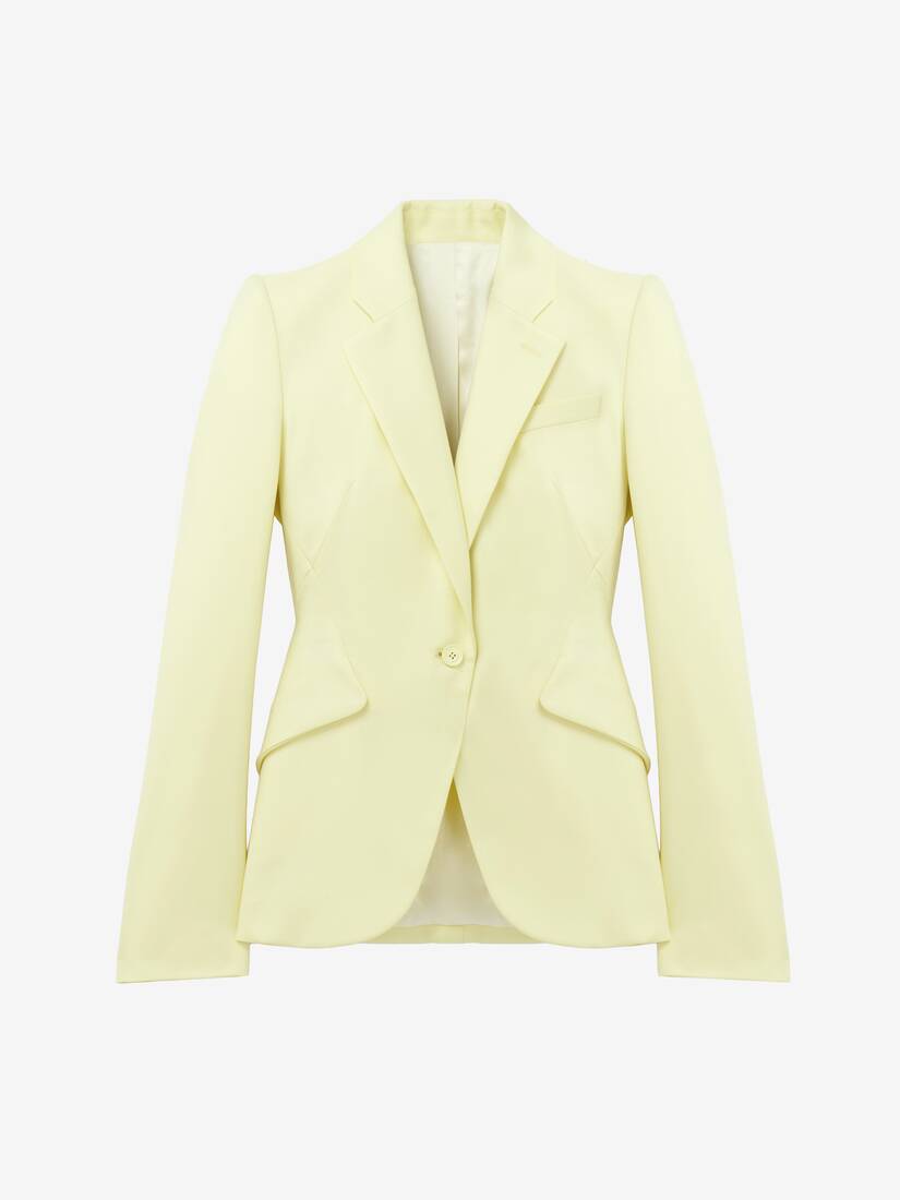 Veste à simple boutonnage en gabardine de laine | Alexander McQueen - image 1
