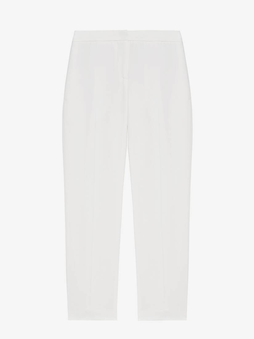 Leaf Crepe Cigarette Trouser | Alexander McQueen - image 1