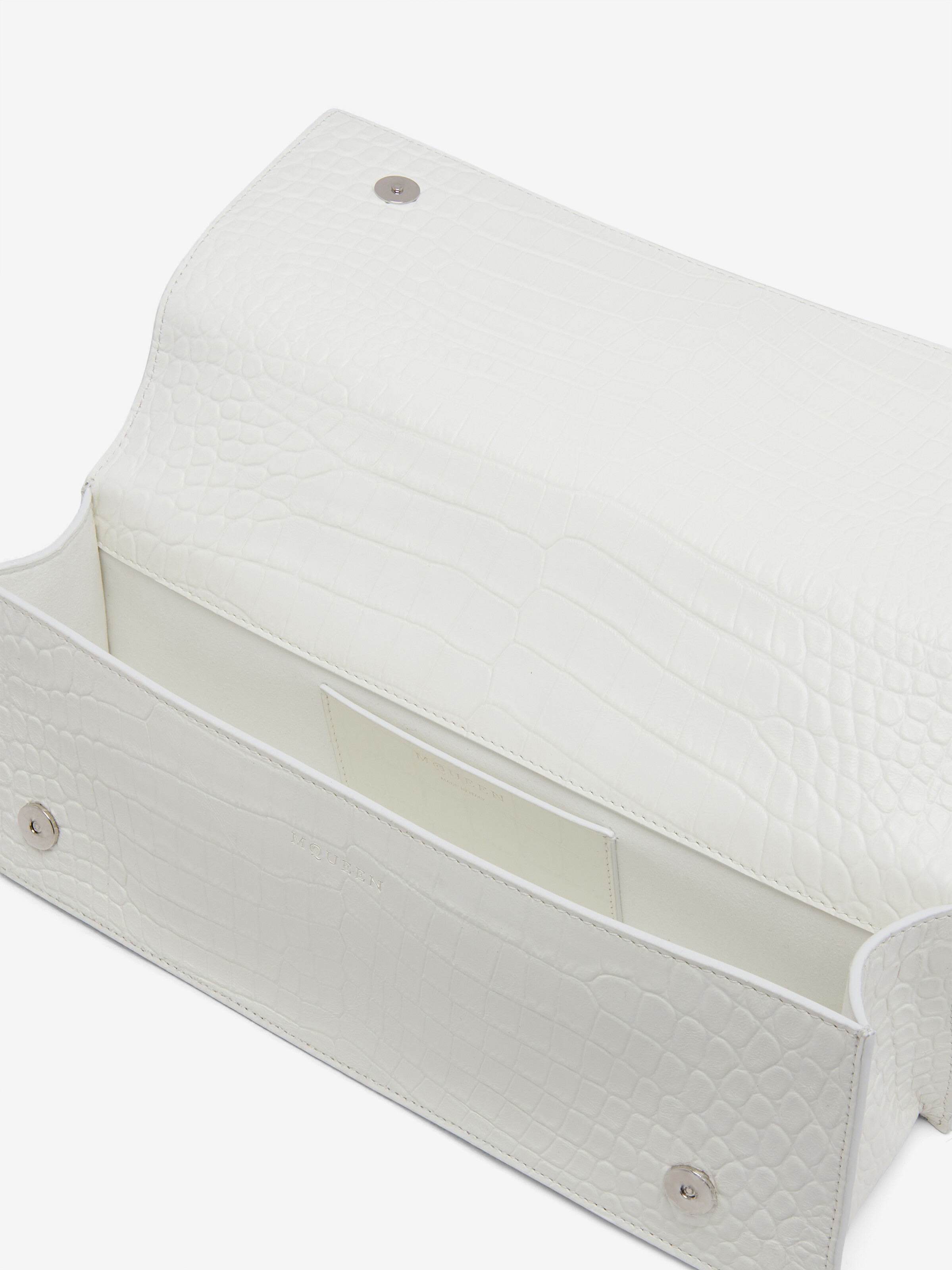 Women's Jewelled Top Handle in White in 100% Calf Leather | Alexander McQueen - image 4