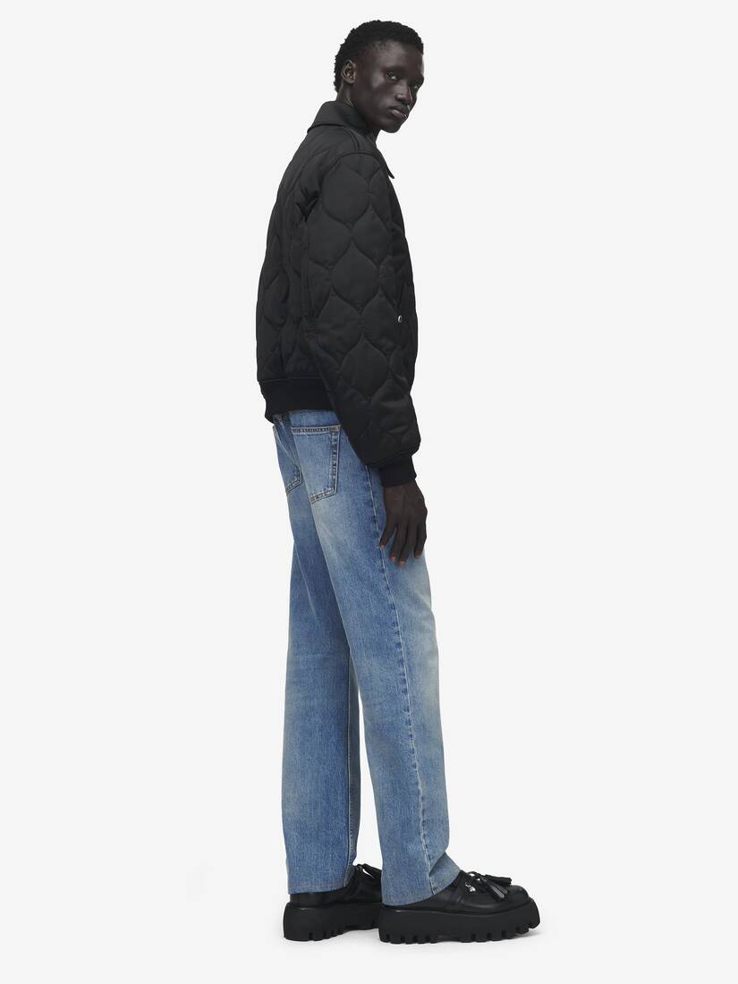 Giacca trapuntata con logo in cristallo | Alexander McQueen - image 4