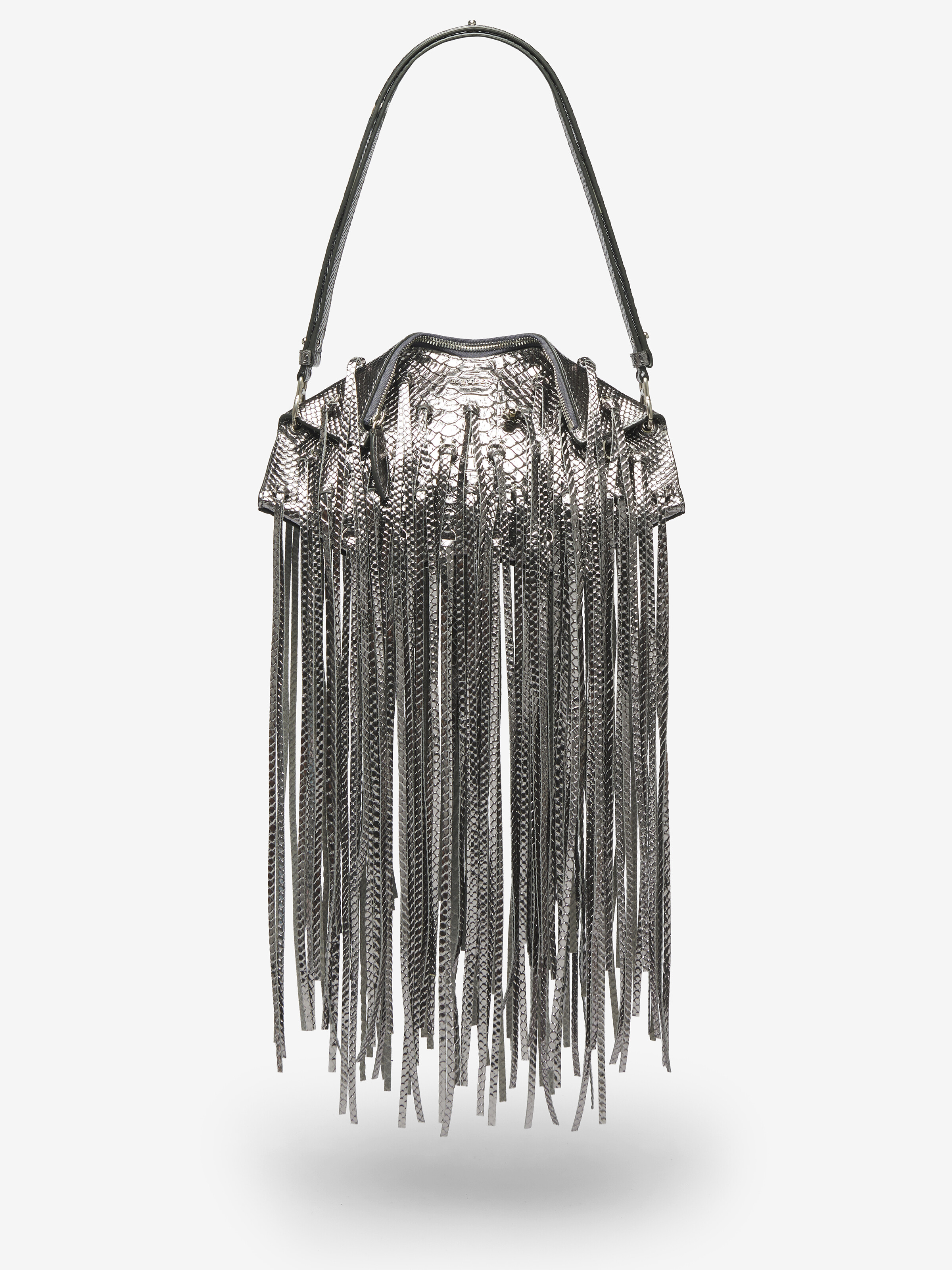 Women's Manta Clutch in Silver in Calf Leather | Alexander McQueen - image 6