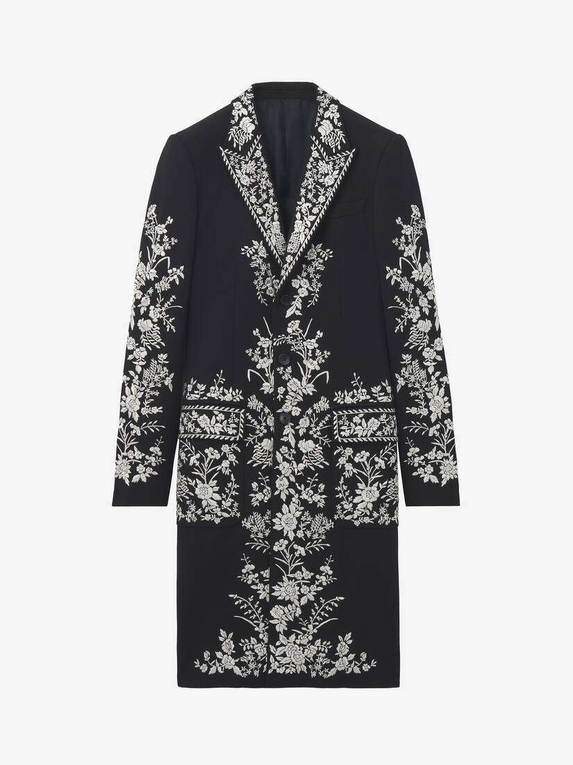 Floral Embroidery Coat | Alexander McQueen - image 1