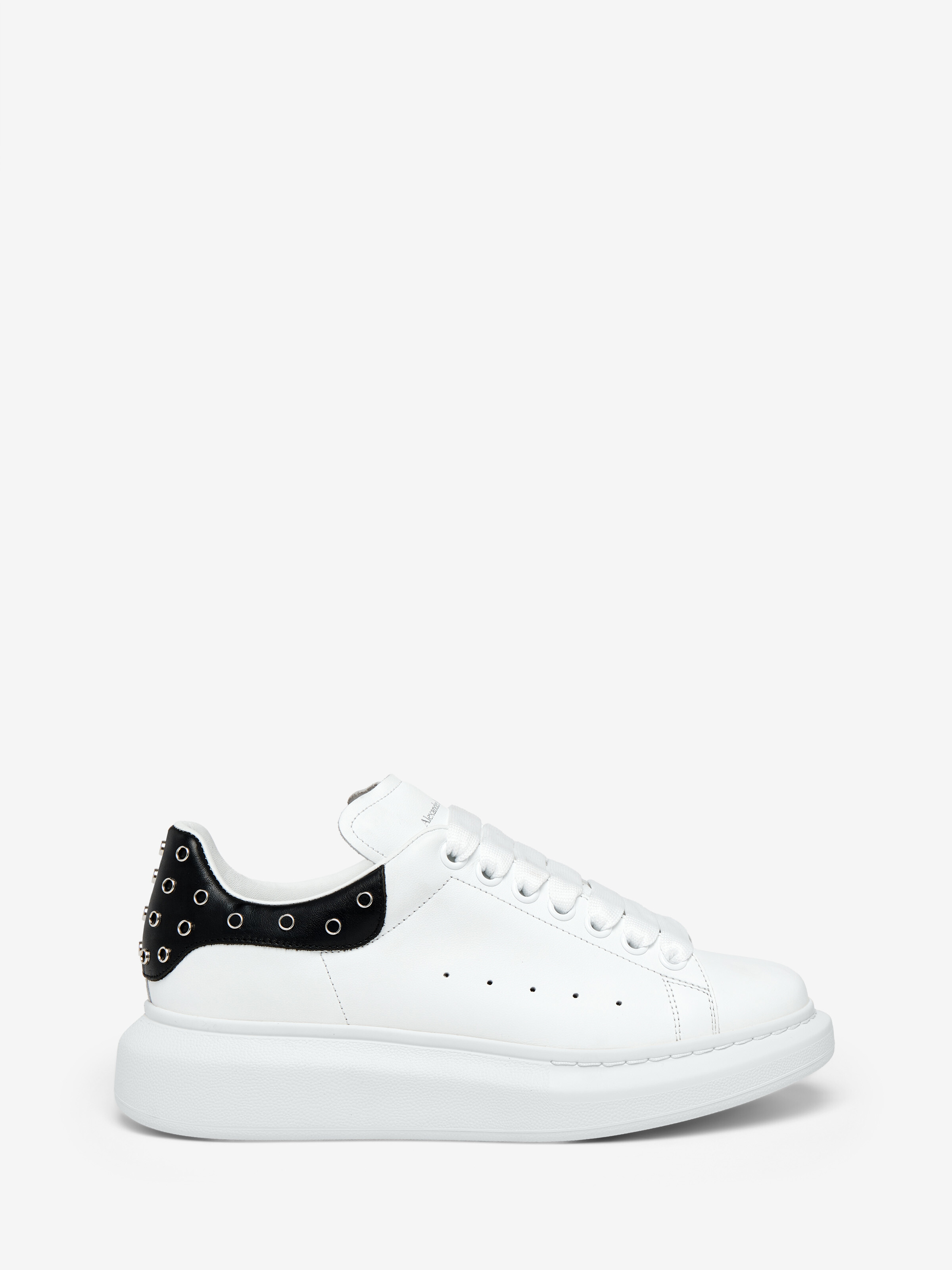 Oversized-Sneaker für Damen in Weiss/Schwarz/Silber in Kalb Leder | Alexander McQueen - image 1