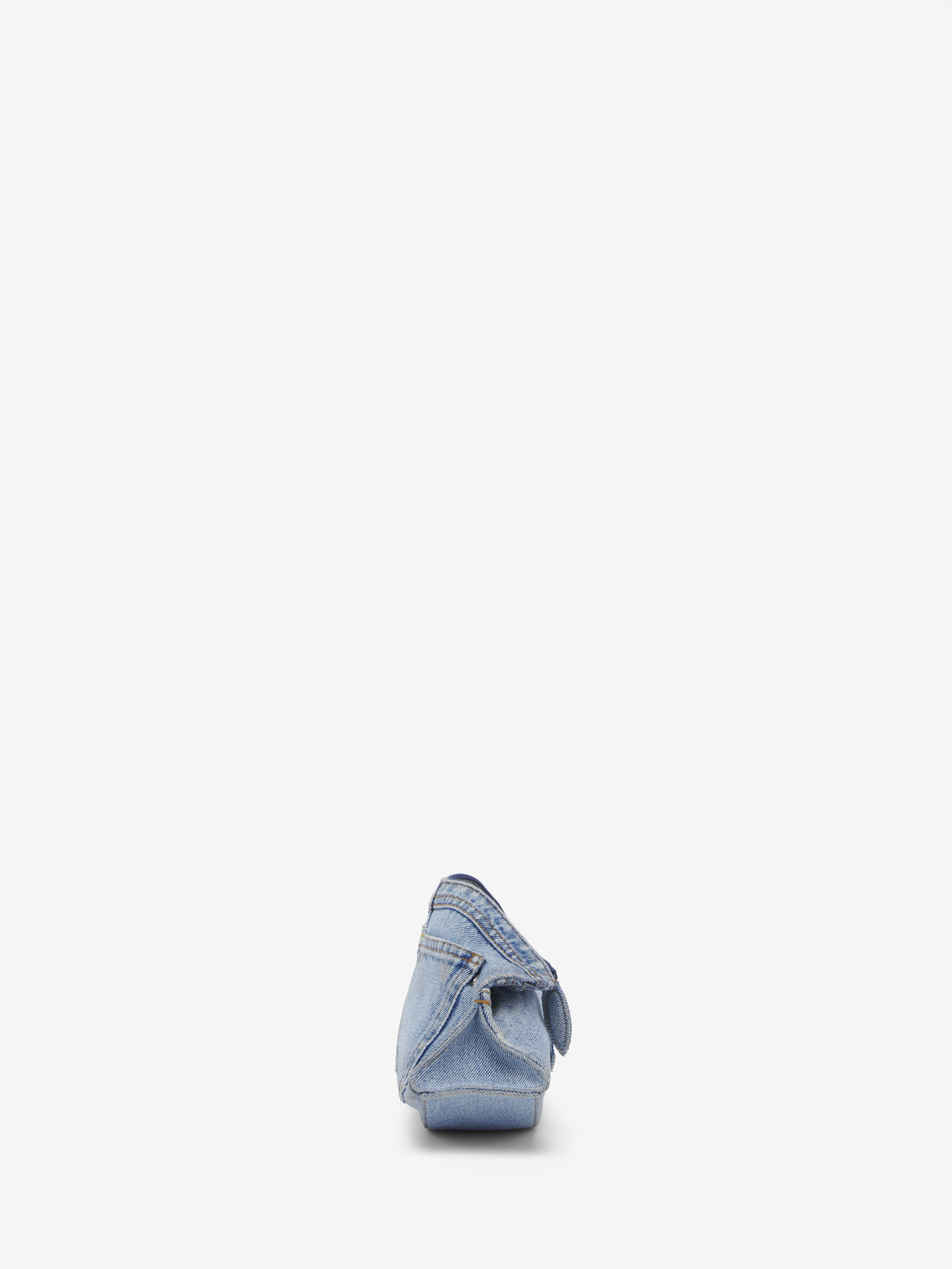 Minaudière Manta pour Femme en Bleu Délavé in 100% Coton | Alexander McQueen - image 3