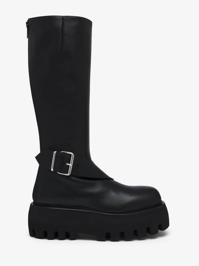 Sofa Knee-High Buckle Boot