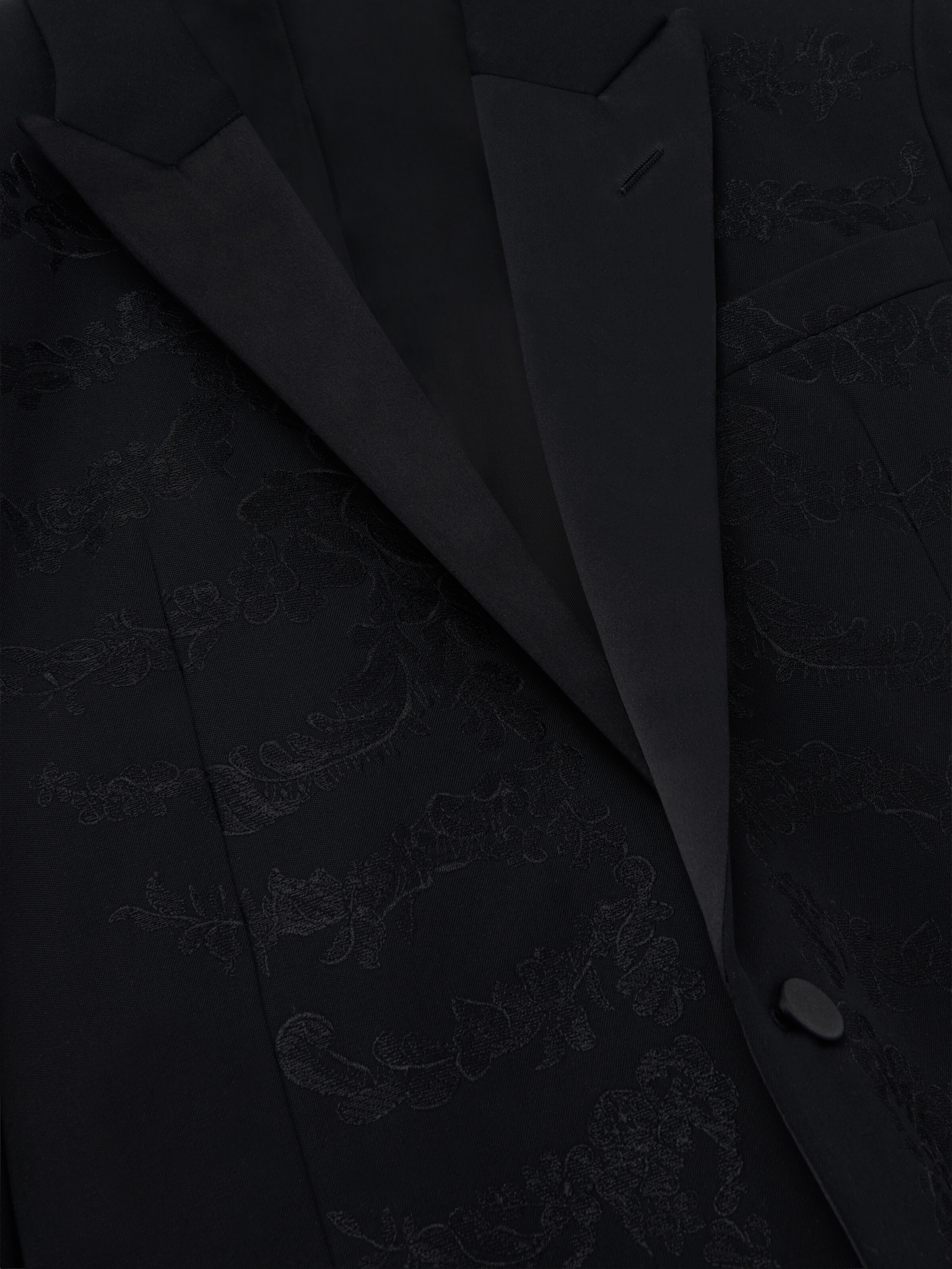 Veste à Simple Boutonnage à Broderie Lace Ribcage pour Homme en Noir in 100% Laine | Alexander McQueen - image 2