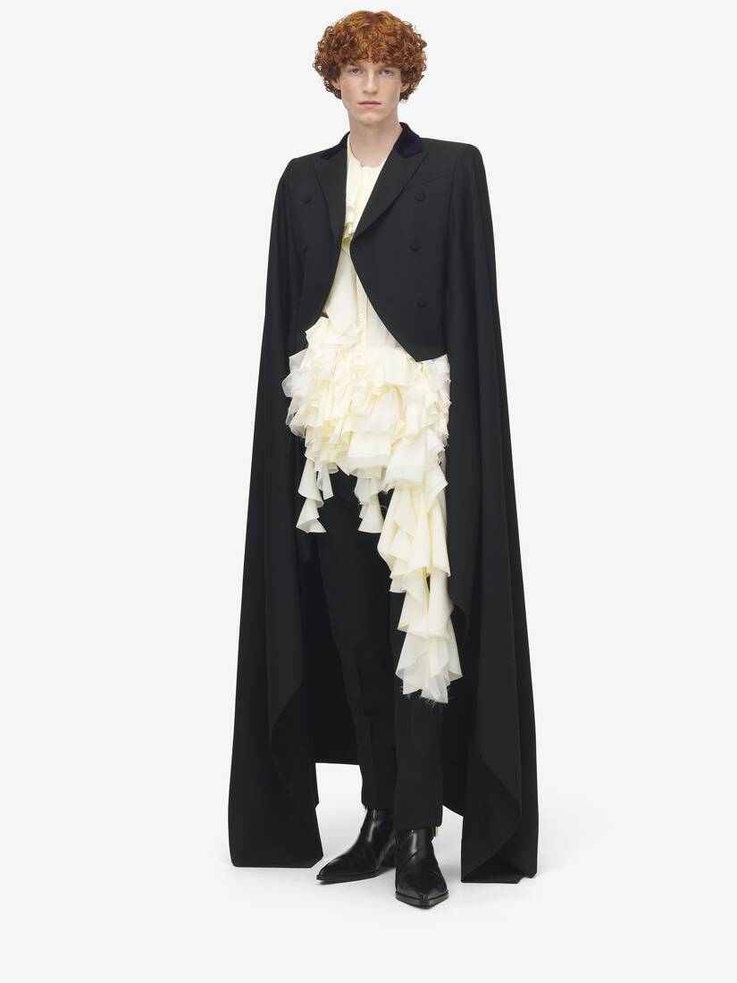 Double-breasted Cape Coat