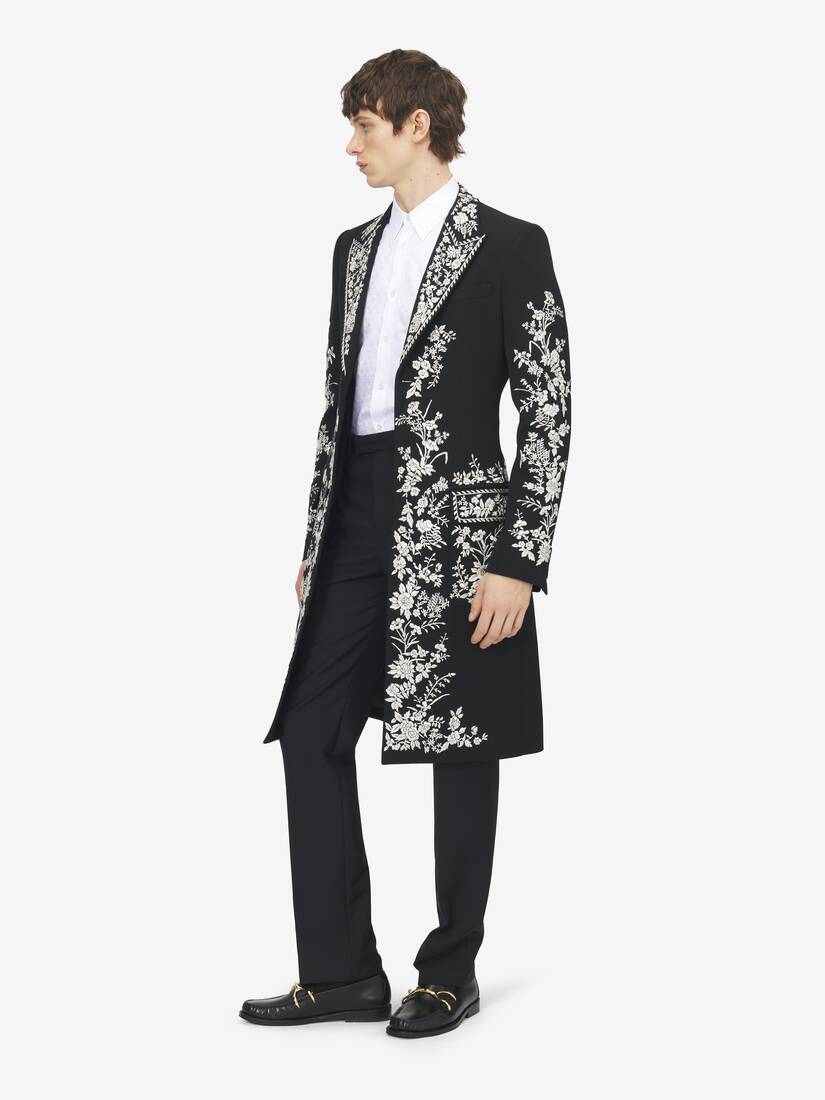 Floral Embroidery Coat | Alexander McQueen - image 3