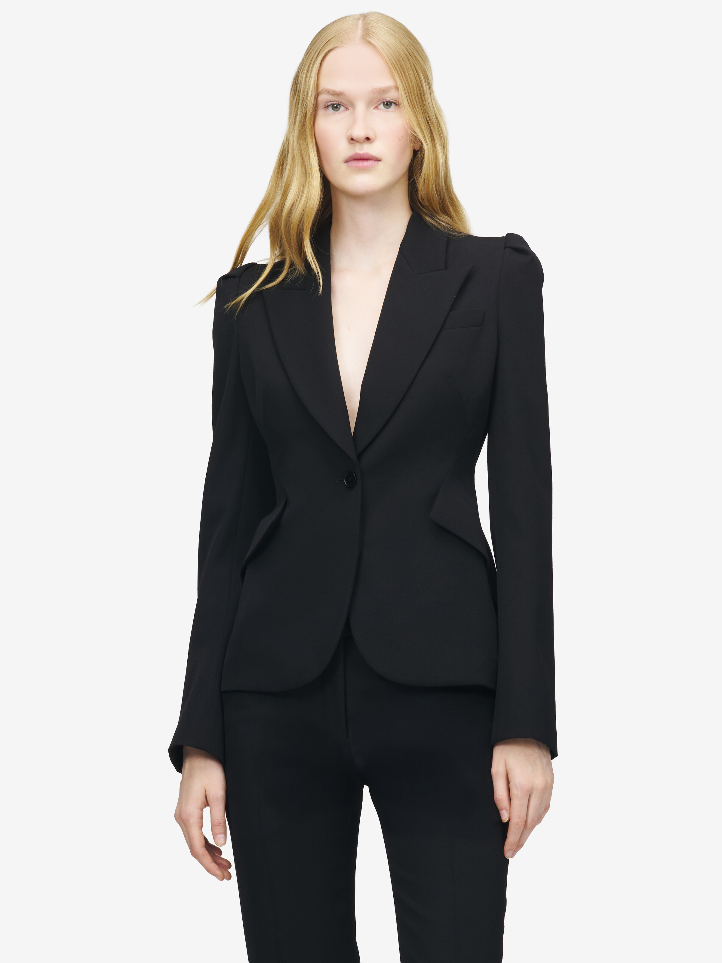 單排扣外套 in 100% 羊毛 | Alexander McQueen - image 6