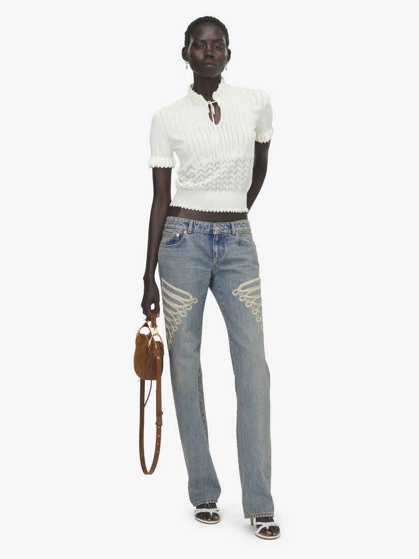 网眼针织上衣 | Alexander McQueen - image 2