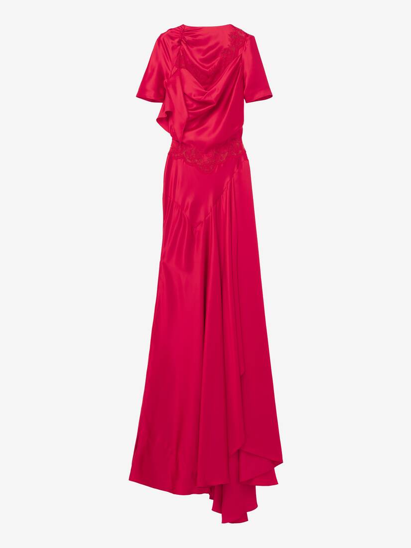 Lace Trim Evening Dress | Alexander McQueen - image 1
