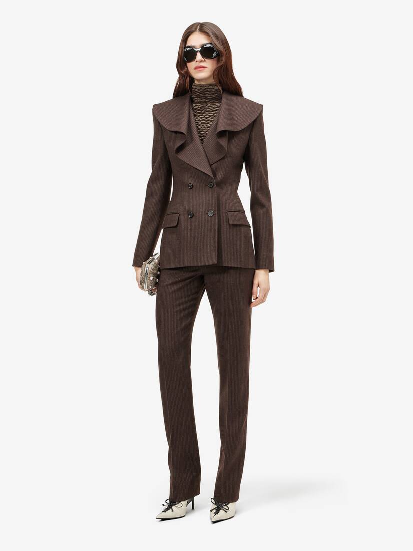 Waterfall Collar Double-breasted Jacket | Alexander McQueen - image 2