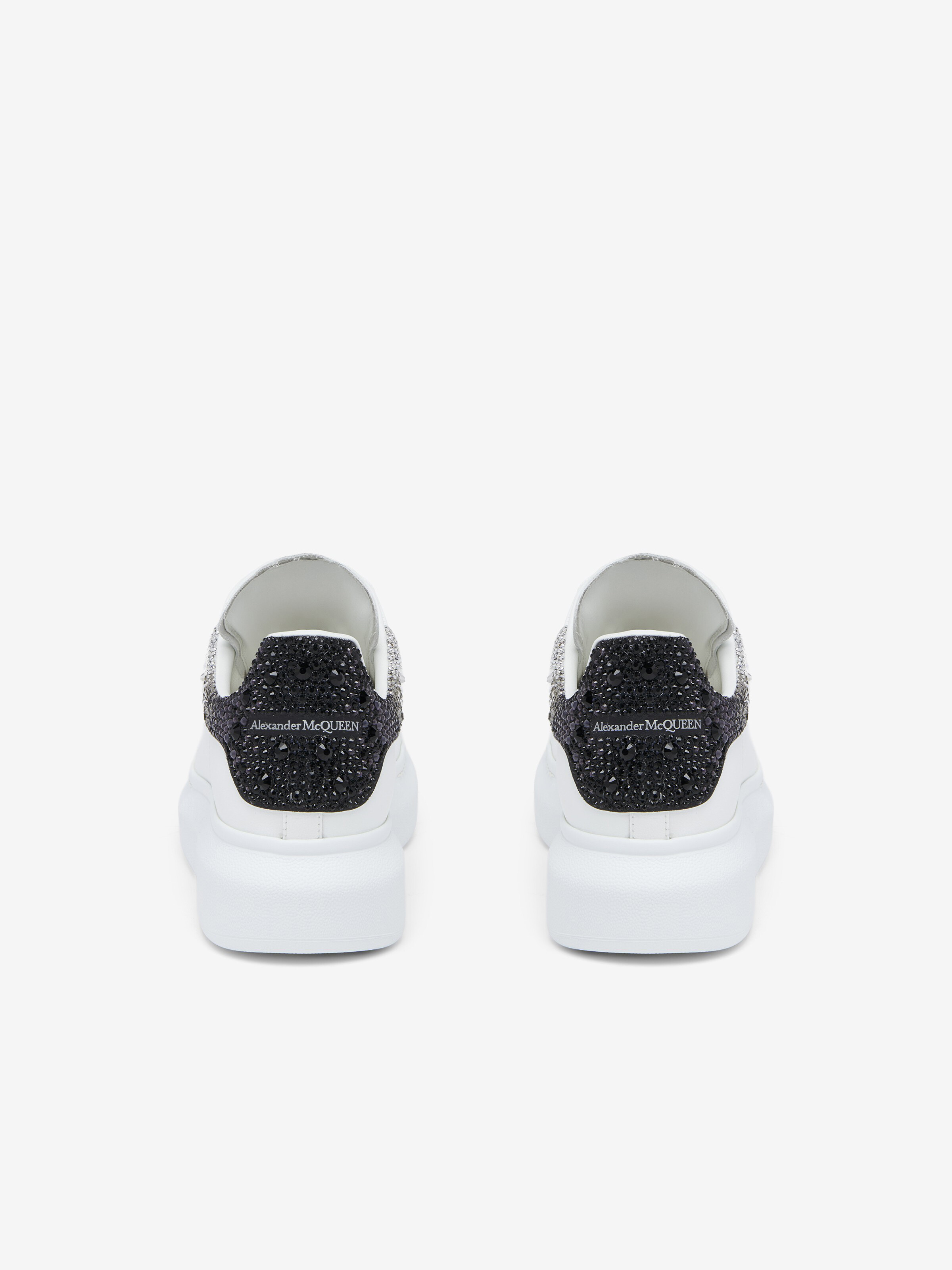 Men's Oversized Sneaker in White/Grey in Calf Leather | Alexander McQueen - image 2