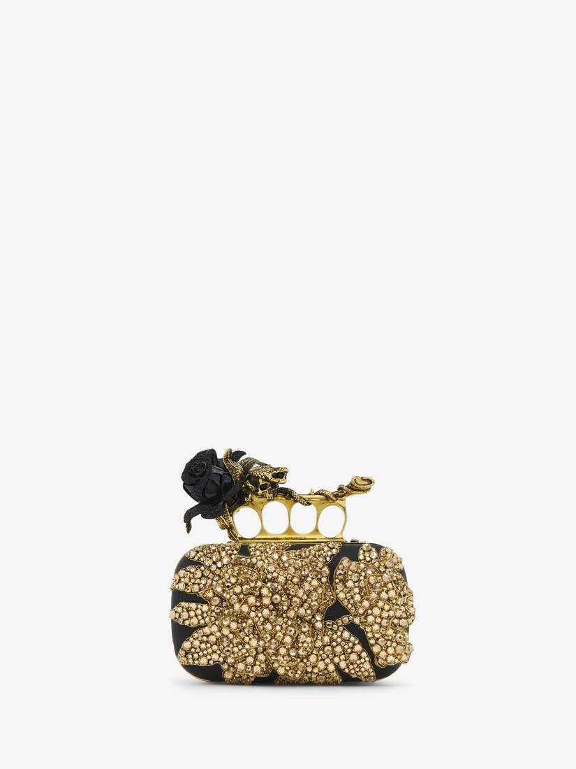 Rose & Snake Knuckle Clutch