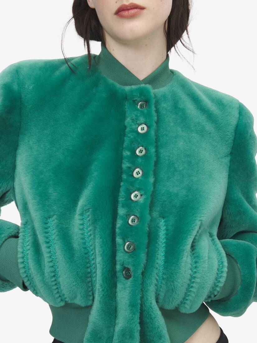 Shearling Bomber Jacket | Alexander McQueen - image 5