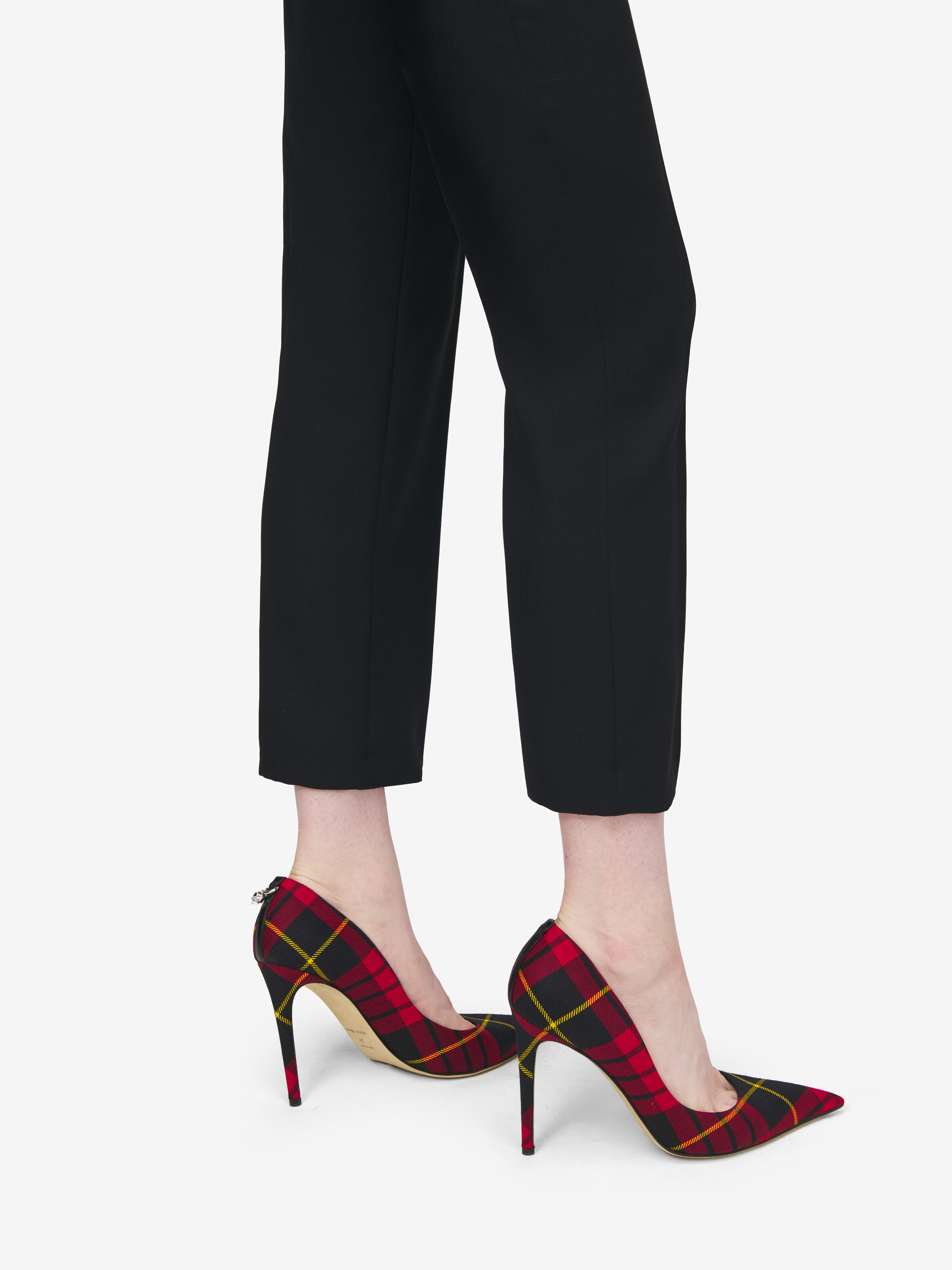 Women's Skull Pump in Red/Black/Yellow in 100% Cotton | Alexander McQueen - image 2