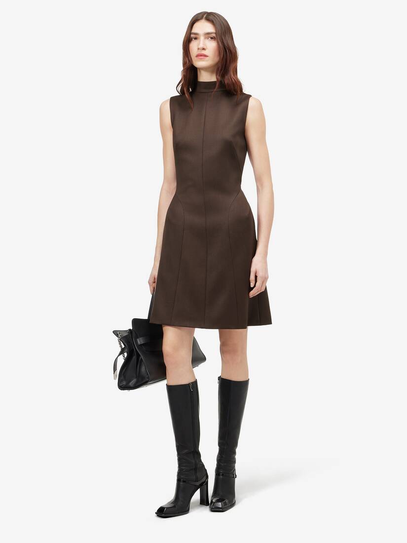 Wool Barathea Mini Dress | Alexander McQueen - image 2
