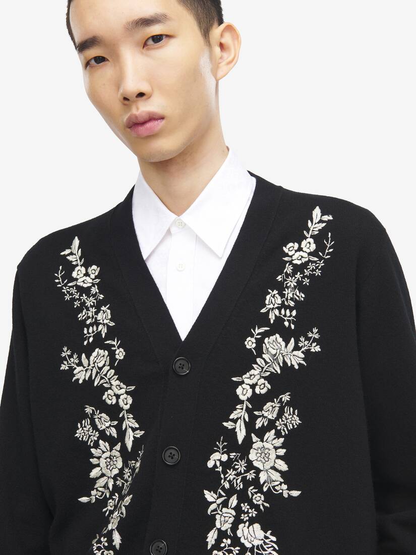 Floral Embroidery Cardigan | Alexander McQueen - image 5
