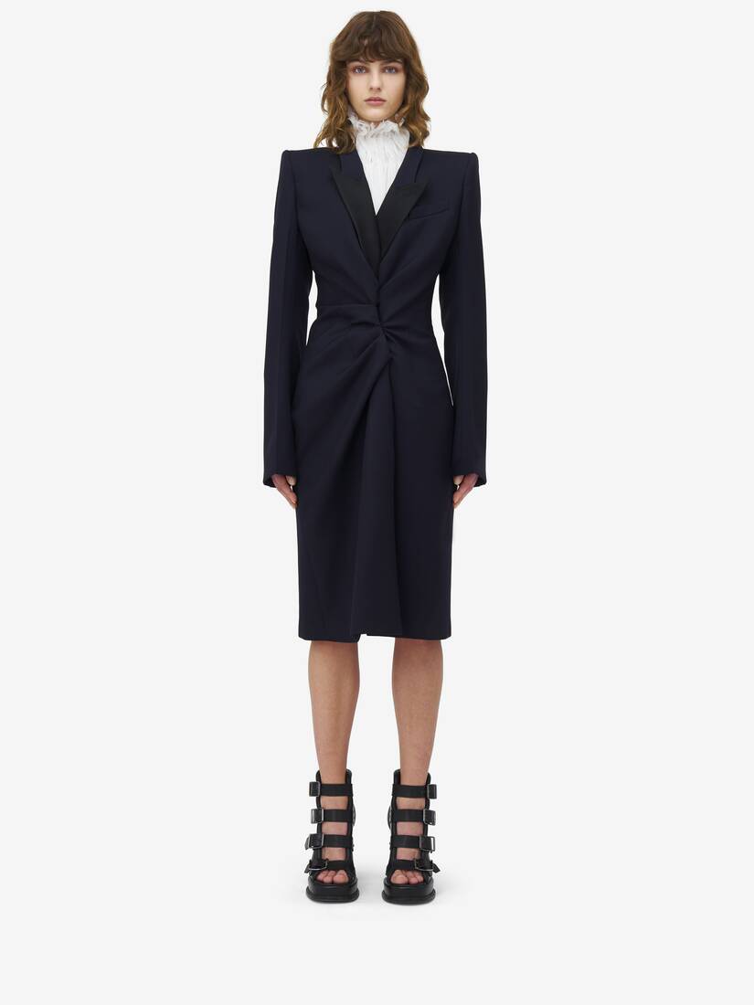 Twisted Lapel Coat