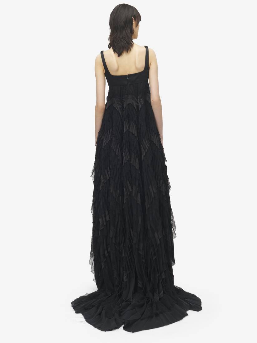 Pleated Evening Dress