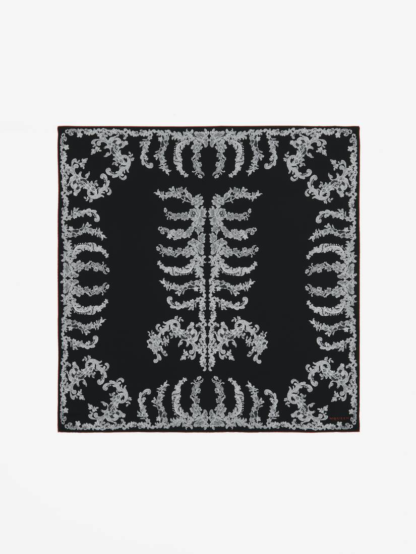 Lace Ribcage Foulard | Alexander McQueen - image 1