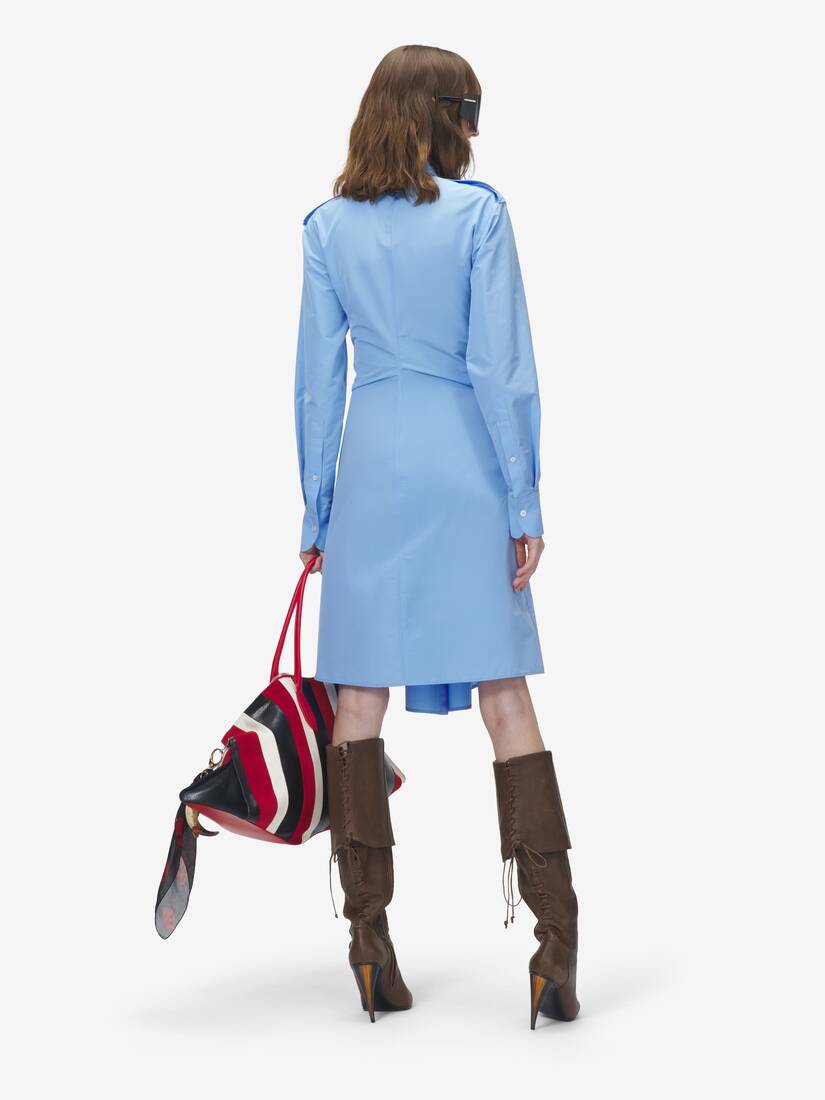 Gathered Shirt Dress | Alexander McQueen - image 4