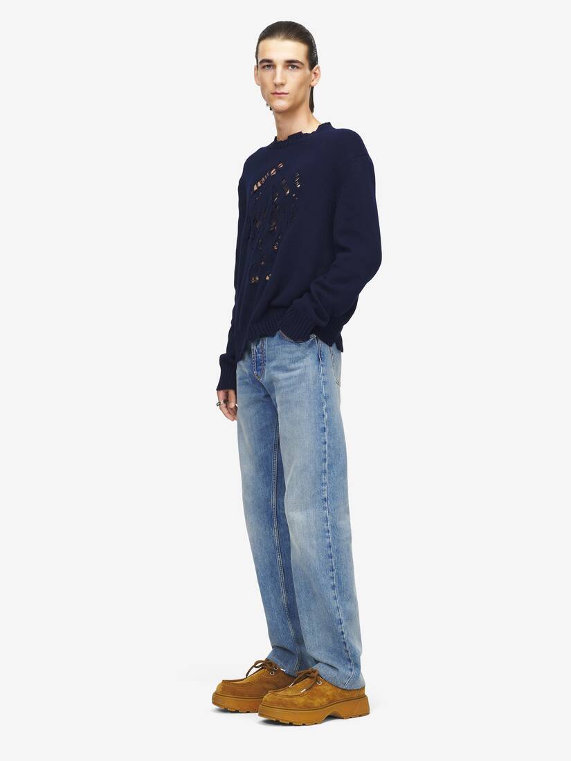 Distressed Skull Jumper | Alexander McQueen - image 3