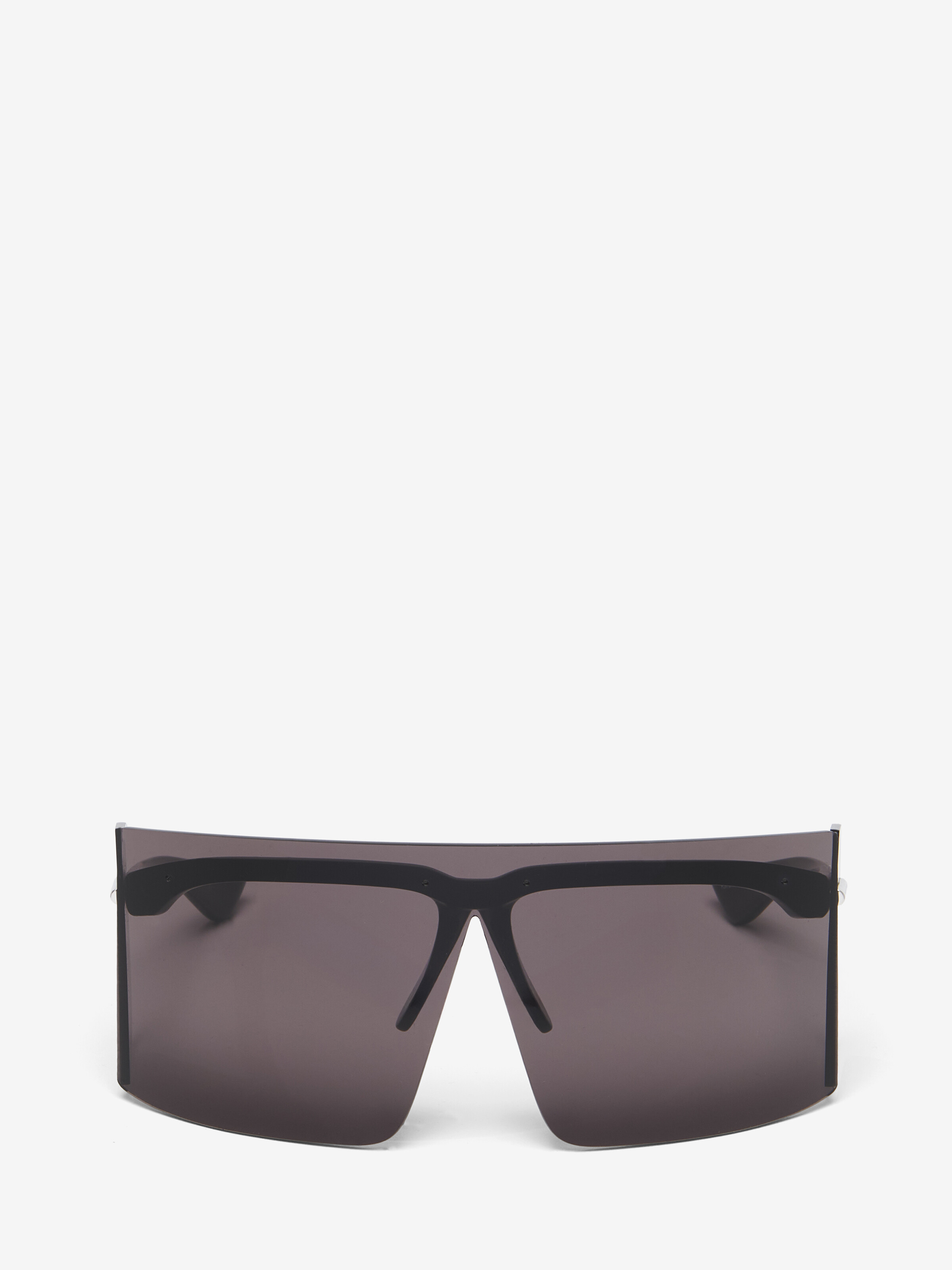 Lunettes de soleil visière oversize pour Femme en Noir in Bio-injection | Alexander McQueen - image 1