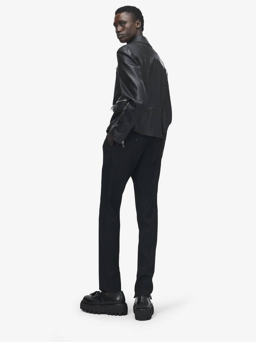 McQueen Classic Leather Biker Jacket
